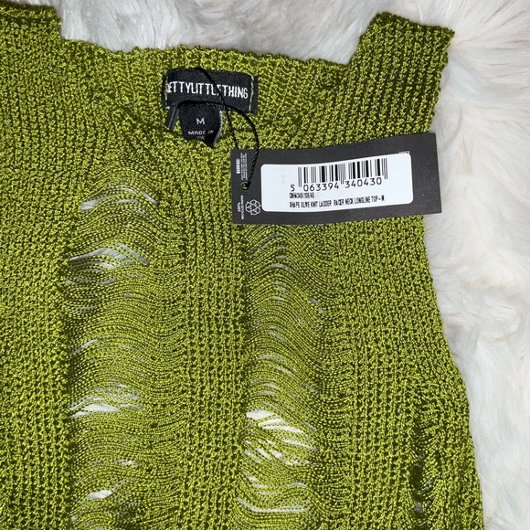 PrettyLittleThing Olive Knit Skirt Set - Picture 8 of 8